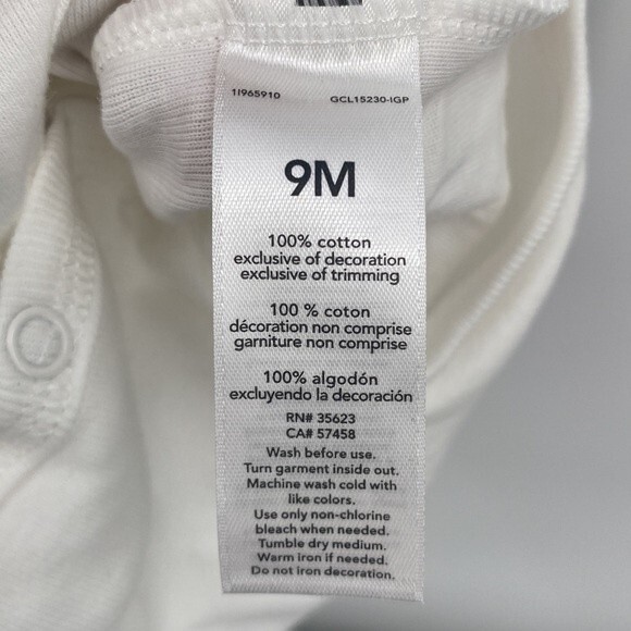 Carter's Just One You Baby My First Thanksgiving Bodysuit White Size 9M NWOT - Picture 5 of 6